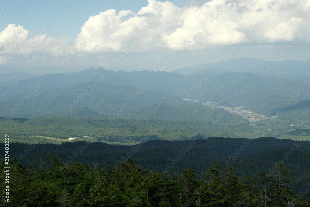View from Mount Ontake, Japan