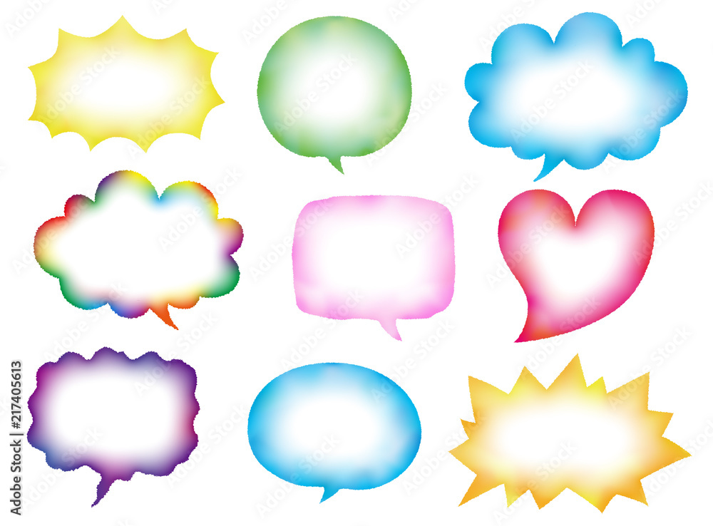 カラフルな吹き出し ベクター Stock Vector Adobe Stock