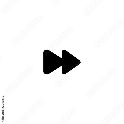 Player arrow button icon. Vector symbol sign. Logo design element