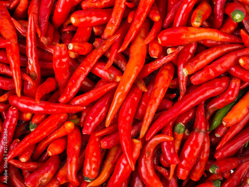 Red hot chili peppers texture background