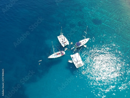 boats on the adriatic sea naer ciovo island © Jurand