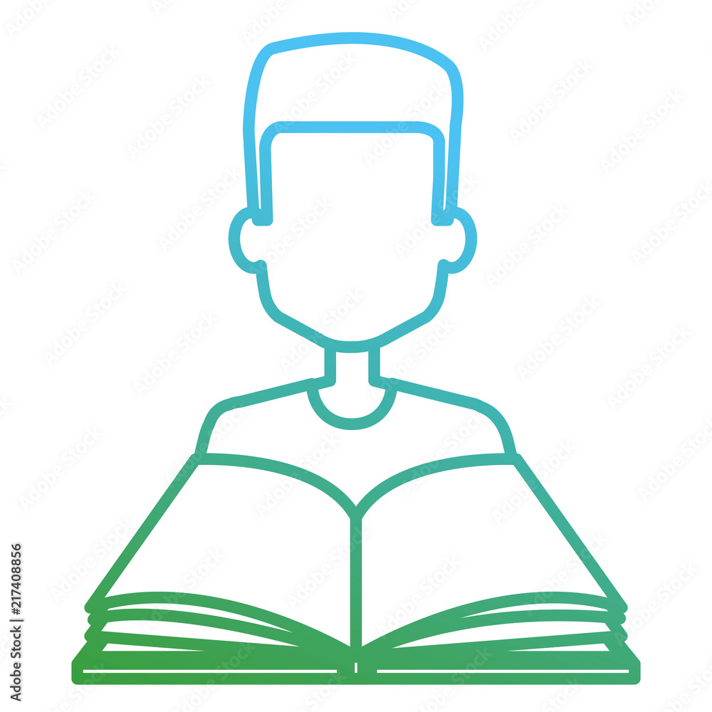 young student with text books school young student with text books school