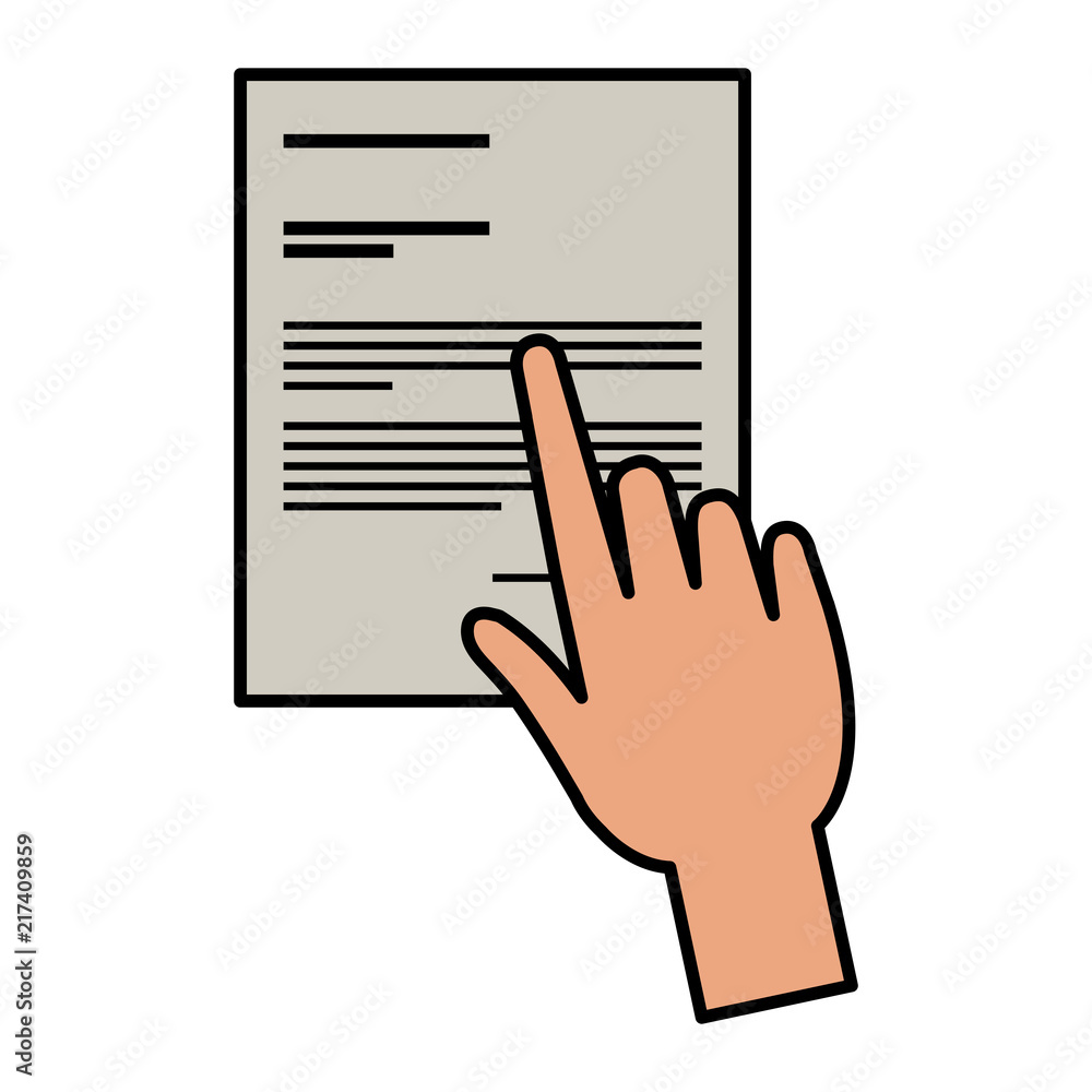 hands with paper document hands with paper document