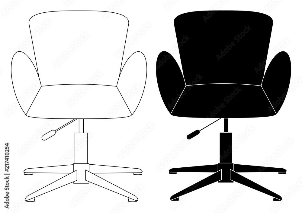Modern comfortable elegant and stylish chair set icon vector eps 10 Modern comfortable elegant and stylish chair set icon vector eps 10