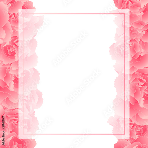 Pink Carnation Flower Banne...