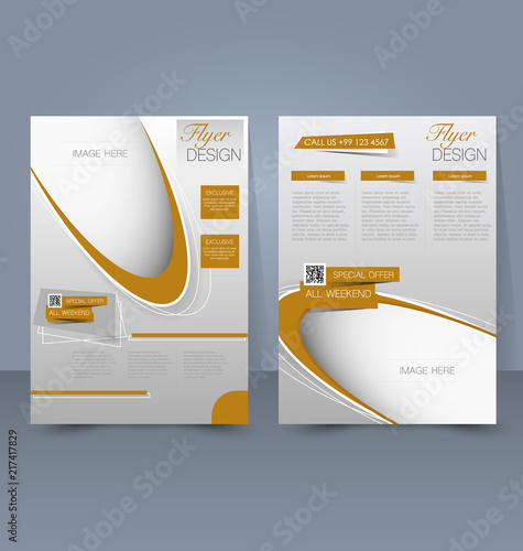 Flyer template. Business brochure. Editable A4 poster for design, education, presentation, website, magazine cover.