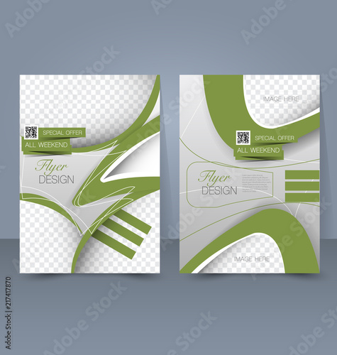 Flyer template. Business brochure. Editable A4 poster for design, education, presentation, website, magazine cover.