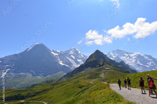 Eiger, Mönch und Jungfrau im Berner Oberland  photo