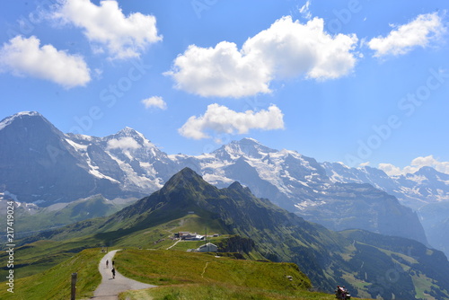 Eiger, Mönch und Jungfrau im Berner Oberland  photo