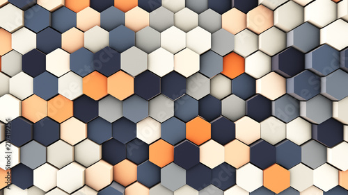 dynamic background from hexagonal pipes