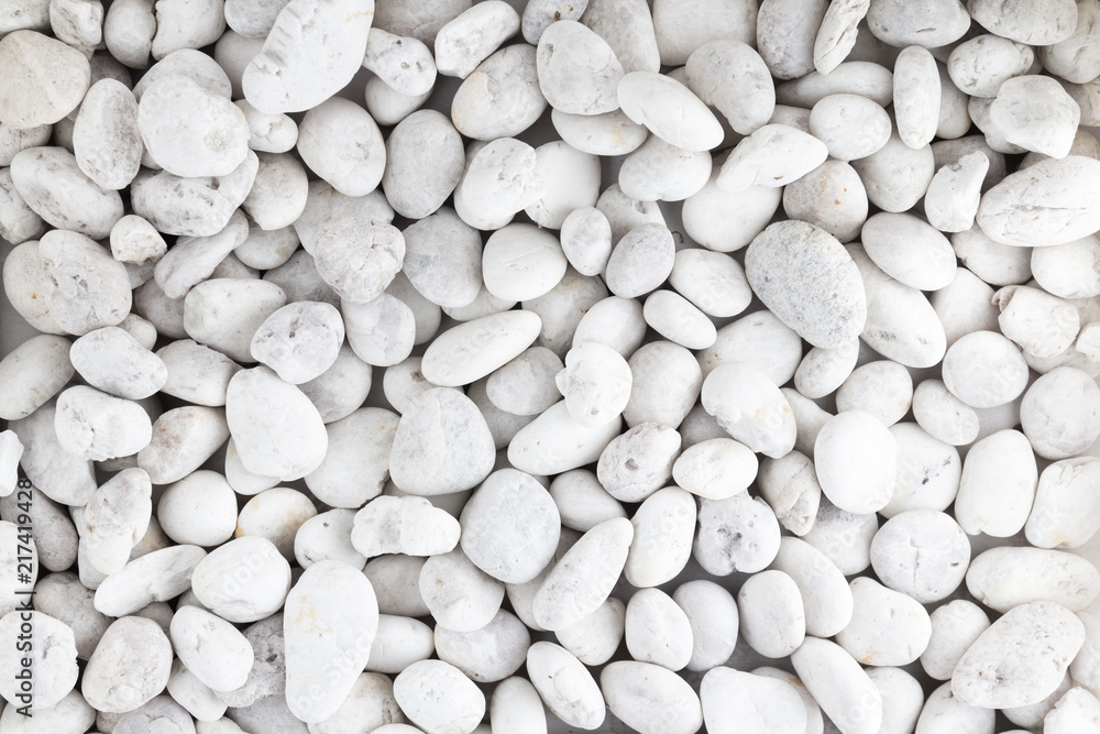 White pebbles stone texture and background White pebbles stone texture and background