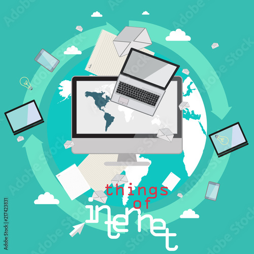 internet of things concept vector illustation