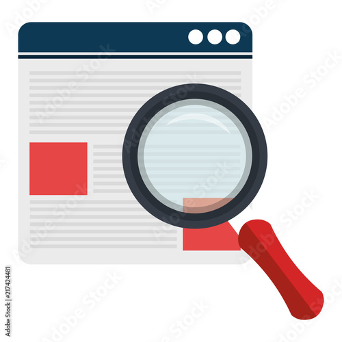 documents with magnifying glass