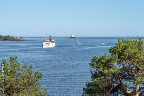 Photography Boats in Stockholm archipelago in Sweden