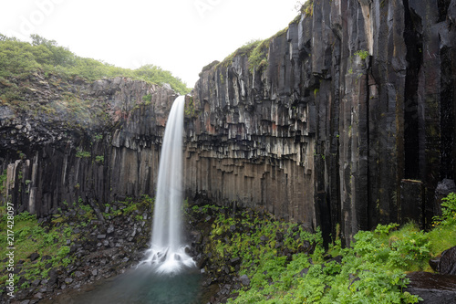 The majestic Svartifoss Waterfall