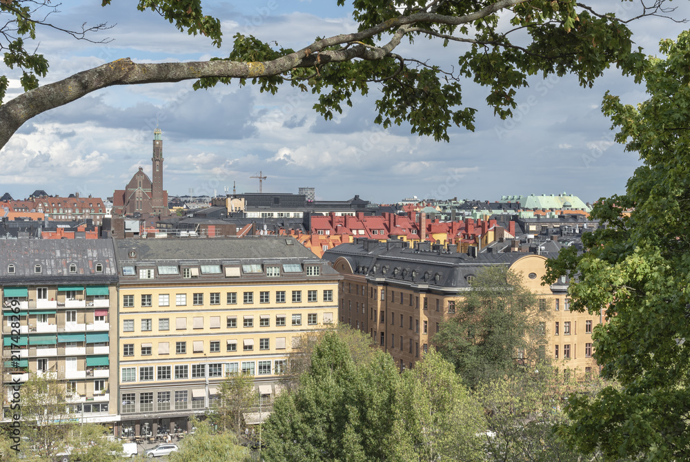 Stockholm view from Observatorielunden