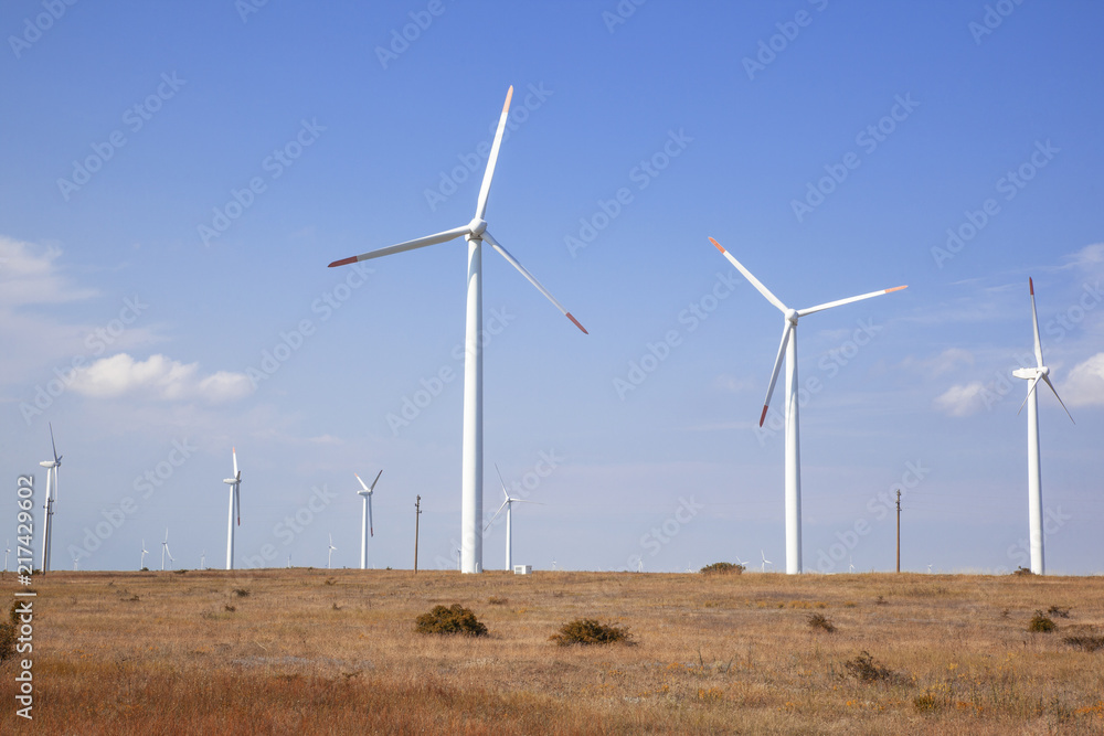 Wind Turbines at the Cape Kaliakra, Bulgaria Wind Turbines at the Cape Kaliakra, Bulgaria