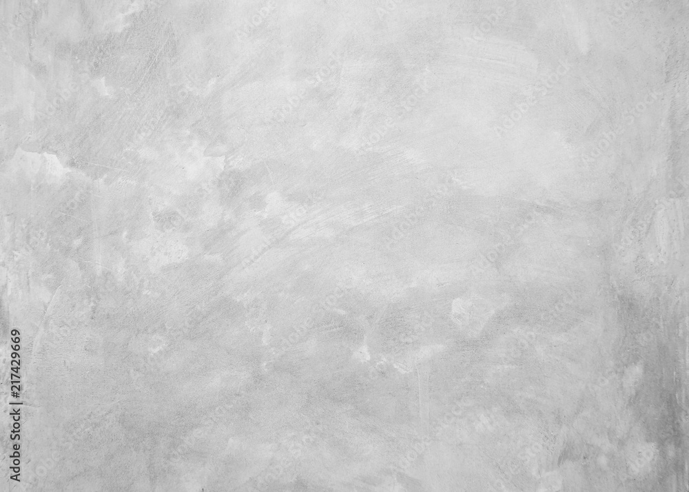 Naklejka premium White cement texture plastered stucco wall painted fade background. 