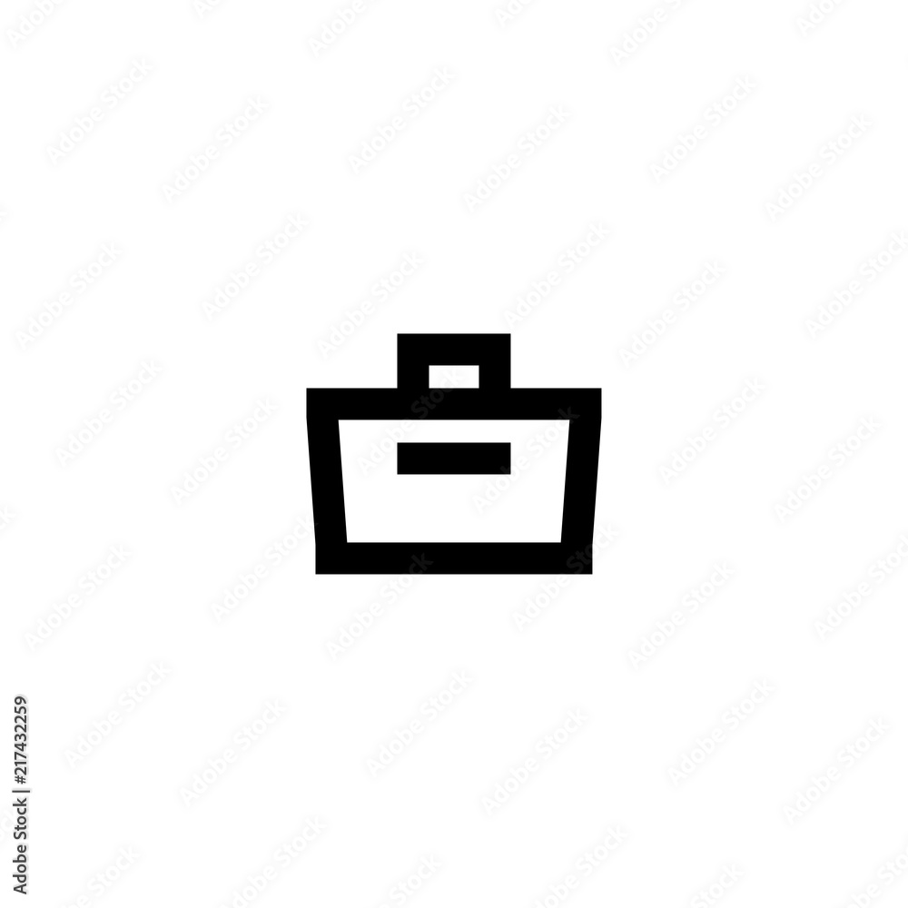 Bag icon vector symbol sign Bag icon vector symbol sign