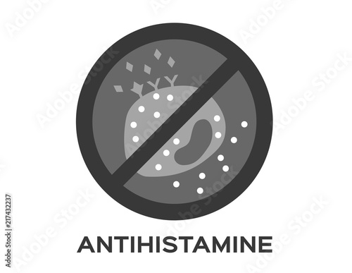 antihistamine icon vector