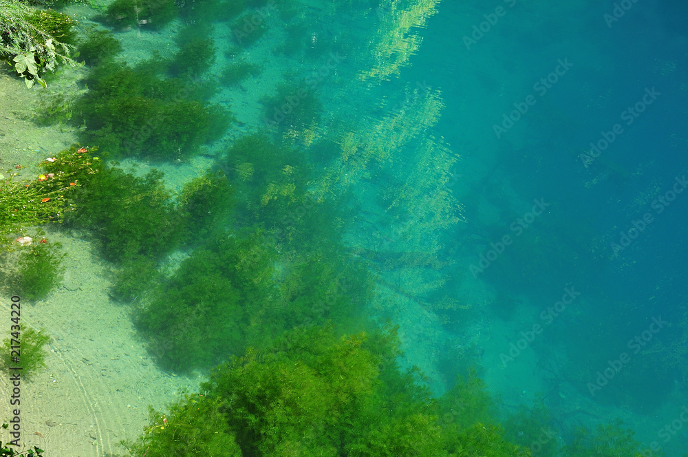Fototapeta premium karstic spring with turquoise water