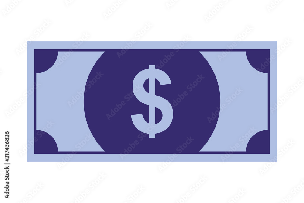 dollar money isolated icon dollar money isolated icon