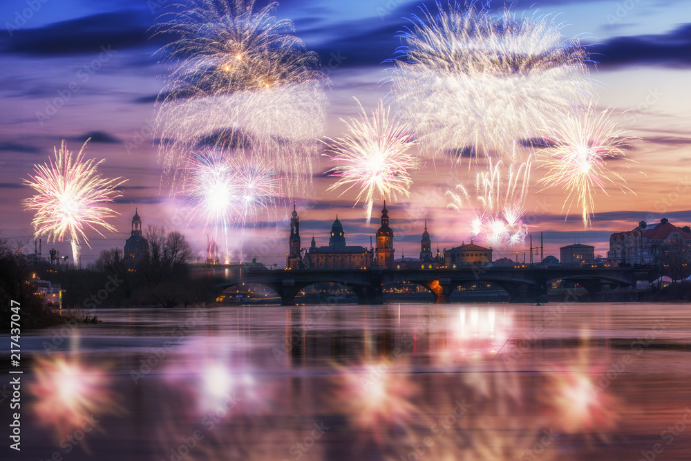Fototapeta premium Silvester in Dresden