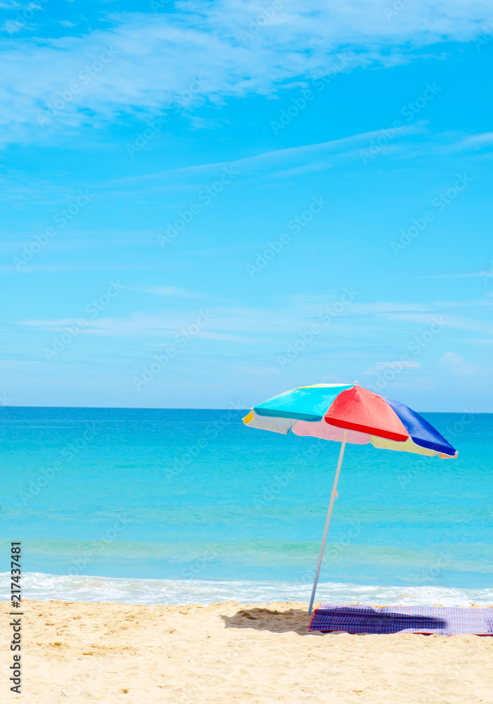 umbrella beach white sand and blue sky umbrella beach white sand and blue sky