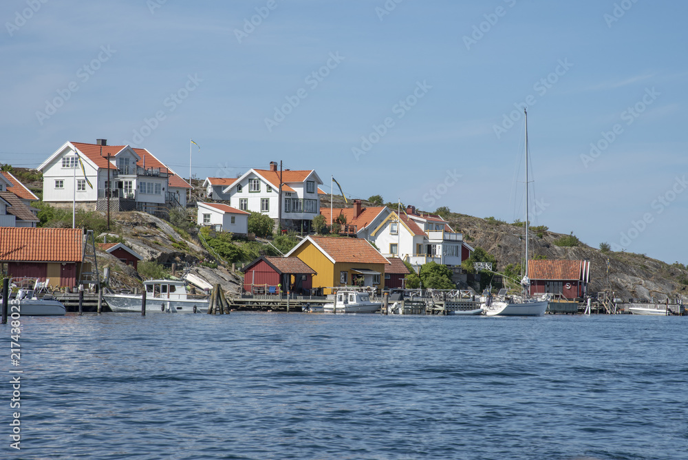 Wooden houses on Swedish west coast