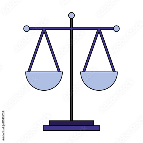 balance scale isolated icon