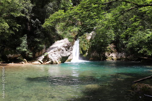 Tableau sur toile waterfall of San Benedetto in Subiaco