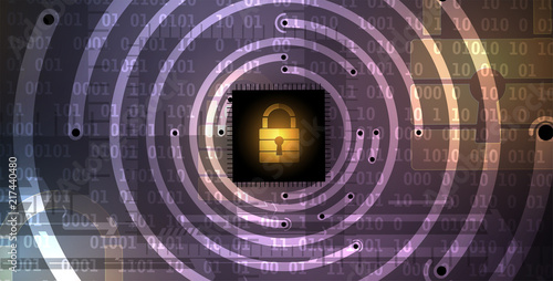 Cybersecurity and information or network protection. Future technology web services for business and internet project