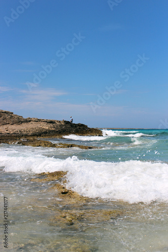 sea in winter in Salento