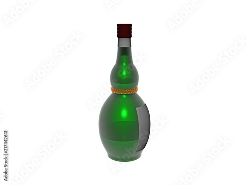 Grüne Getränkeflaschen