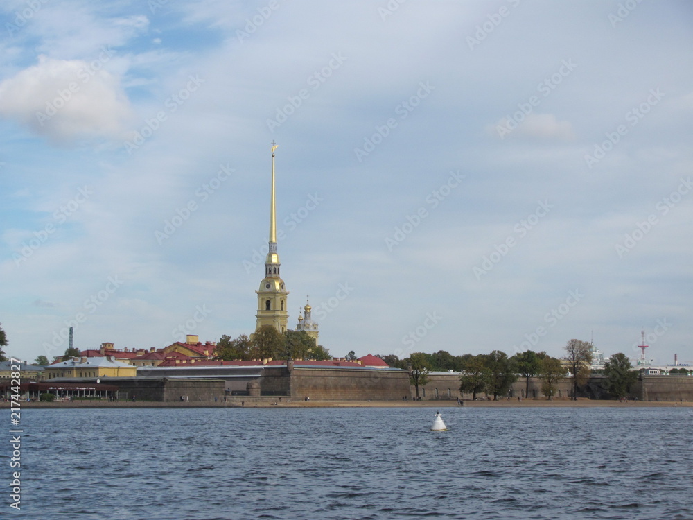 View of the Peter and Paul Fortress from the Neva River, St. Petersburg
