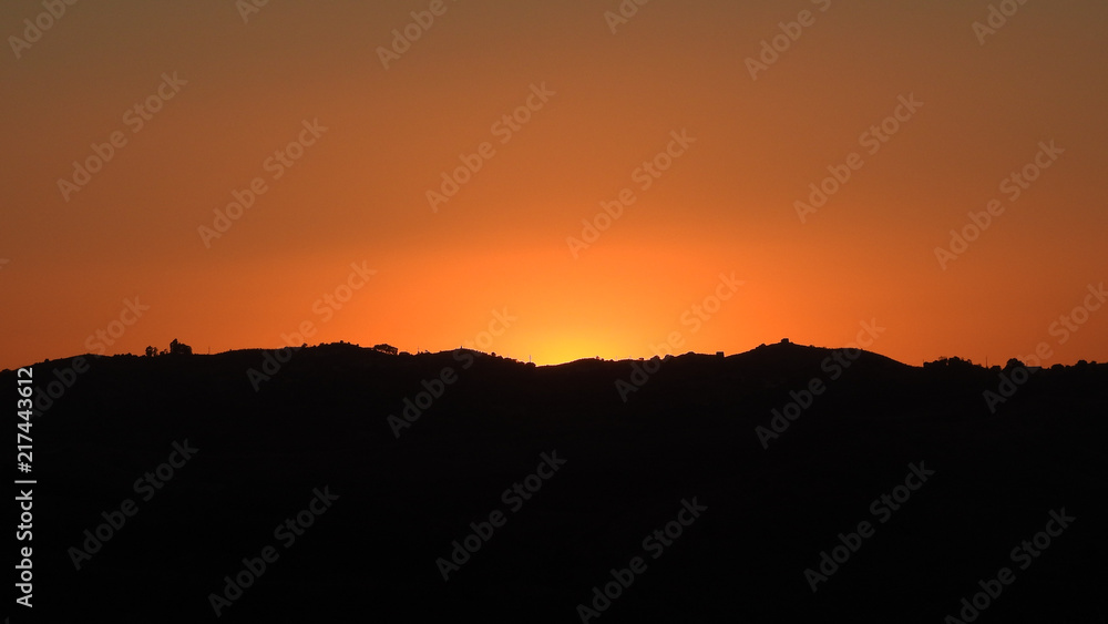 Sunset in the countryside, Algarve, Portugal Sunset in the countryside, Algarve, Portugal