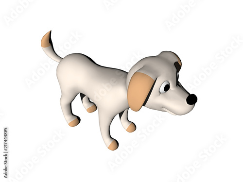 Kleiner Cartoon Hund