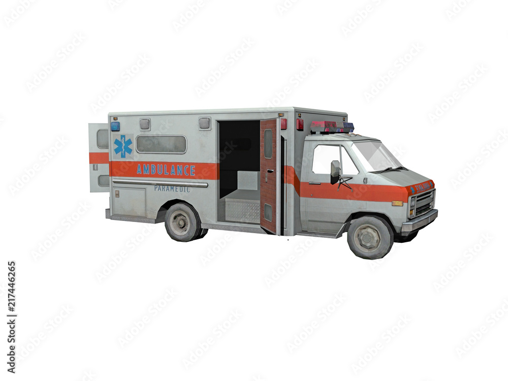 Krankenwagen im Notfalleinsatz