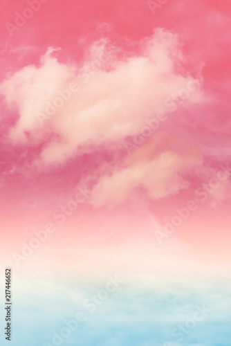 sun and cloud background with a pastel colored