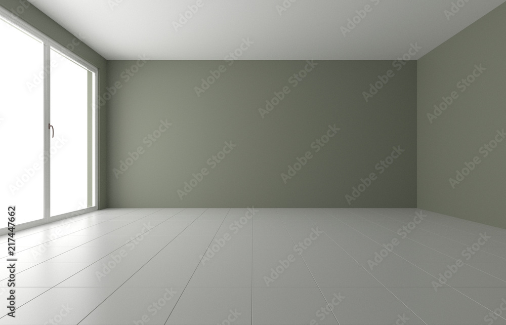 Empty room interior 3d rendering Empty room interior 3d rendering
