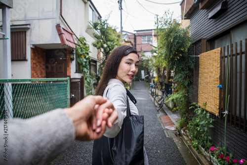 Photography Young japanese girl outdoors