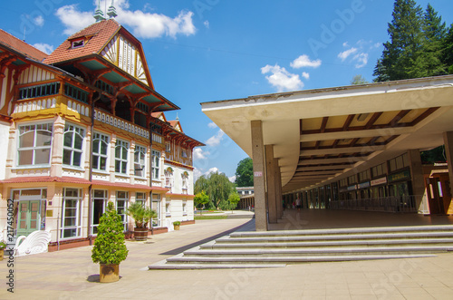 Jurkovič´s House and spa colonnade, spa Luhačovice, Czech Republic, Europe