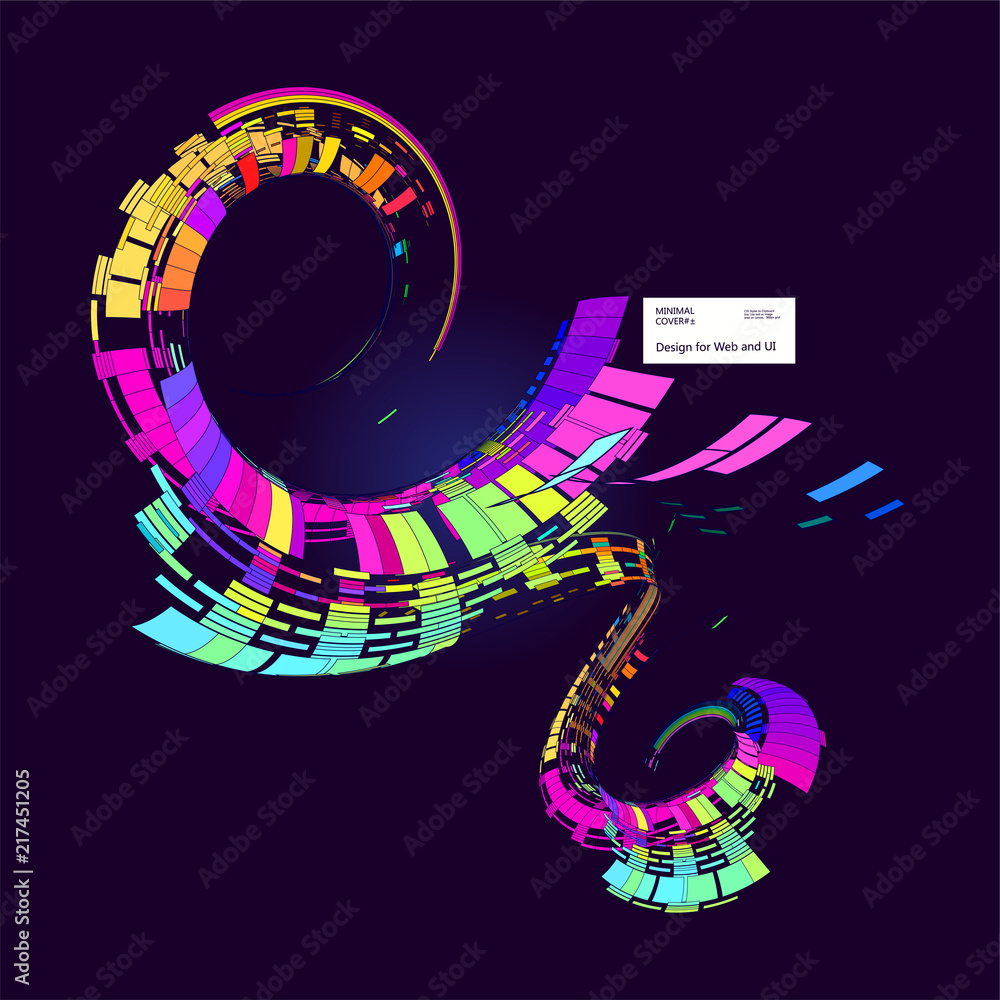 Fototapeta premium Moving colorful lines of abstract background 