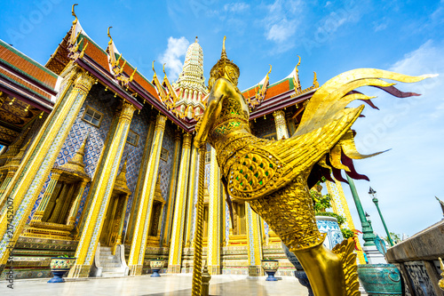 Kinnaree statue in the Grand Palace, Thailand photo