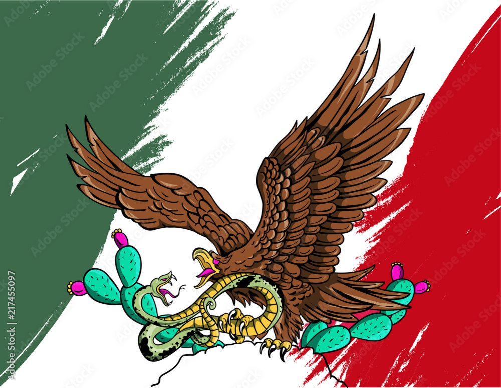 aguila mexicana Stock Vector | Adobe Stock