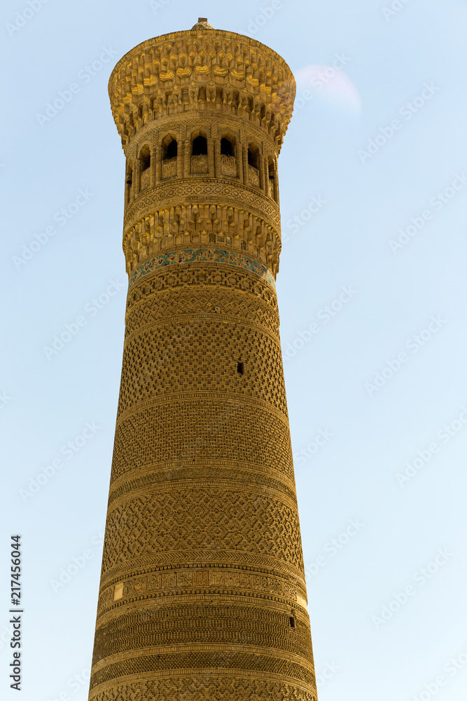 The Kalyan minaret in Bukhara, Uzbekistan. Central Asia