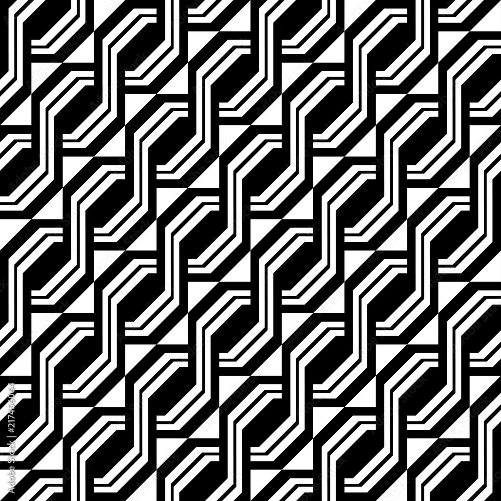 Design seamless monochrome zigzag pattern Design seamless monochrome zigzag pattern