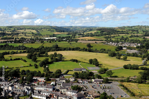 View Of Corwen In North Wales. photo