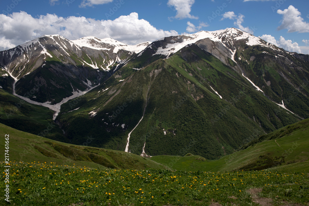 Fototapeta premium Svaneti mountains in Georgia