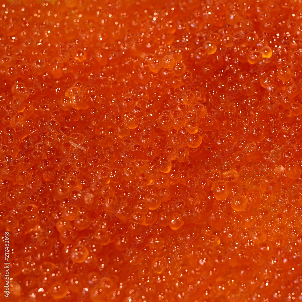 Red caviar. Red caviar.